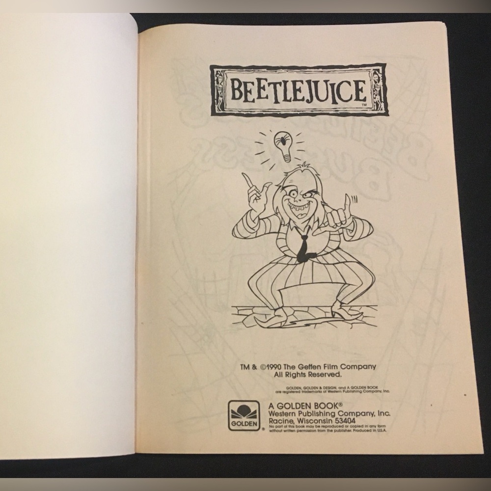 Collector’s Item: Vintage 90s Coloring Book Beetlejuice - Picture 5 of 16